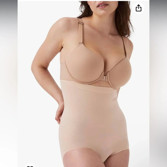 SPANX Seamless Higher Power Panties - High-Waisted panties 
Soft Nude - X-Large - Picture 2 of 8